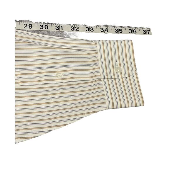 Roundtree & Yorke Gold Label Dress Shirt Men 16.5 Multicolor Striped 100% Cotton - Picture 8 of 8